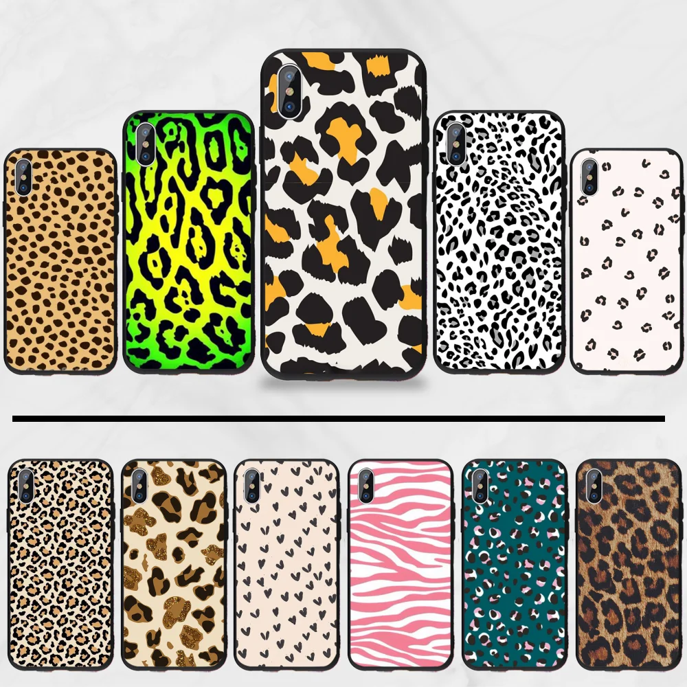 Леопардовый принт Новое поступление черный чехол для сотового телефона iphone 5 5s 5c