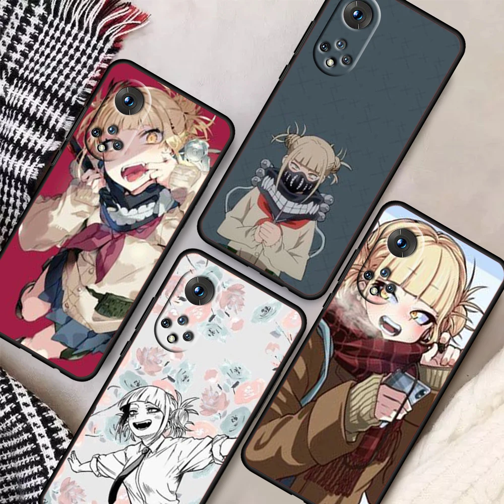 

Anime hot-blooded girl For Honor 50 Pro X20 SE V30 Magic3 Pro+ Play 5T 5G 30 Lite 30i 30S Silicone Soft Black Phone Case