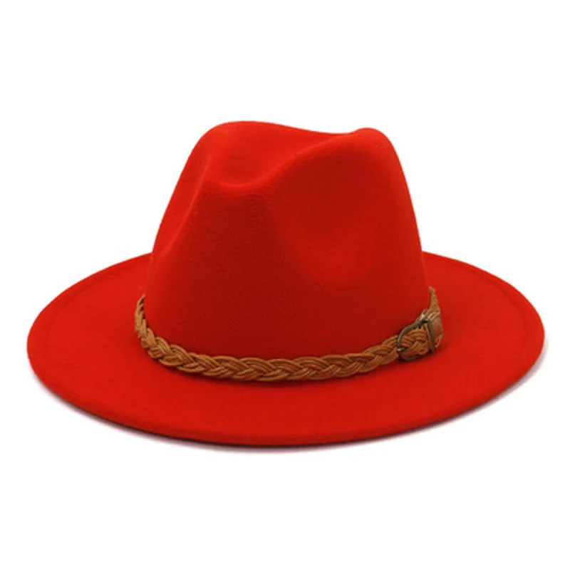 

fedora hats men women band belt buckle women hats winter autumn solid dress formal wedding fascinator khaki camel winter hat new
