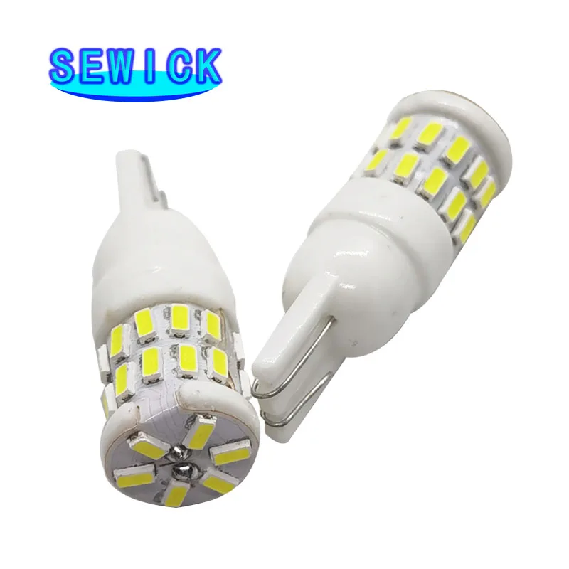 500 шт. светодиодные лампы T10 3014 30SMD W5W 194 168 керамические автомобильные внутренние
