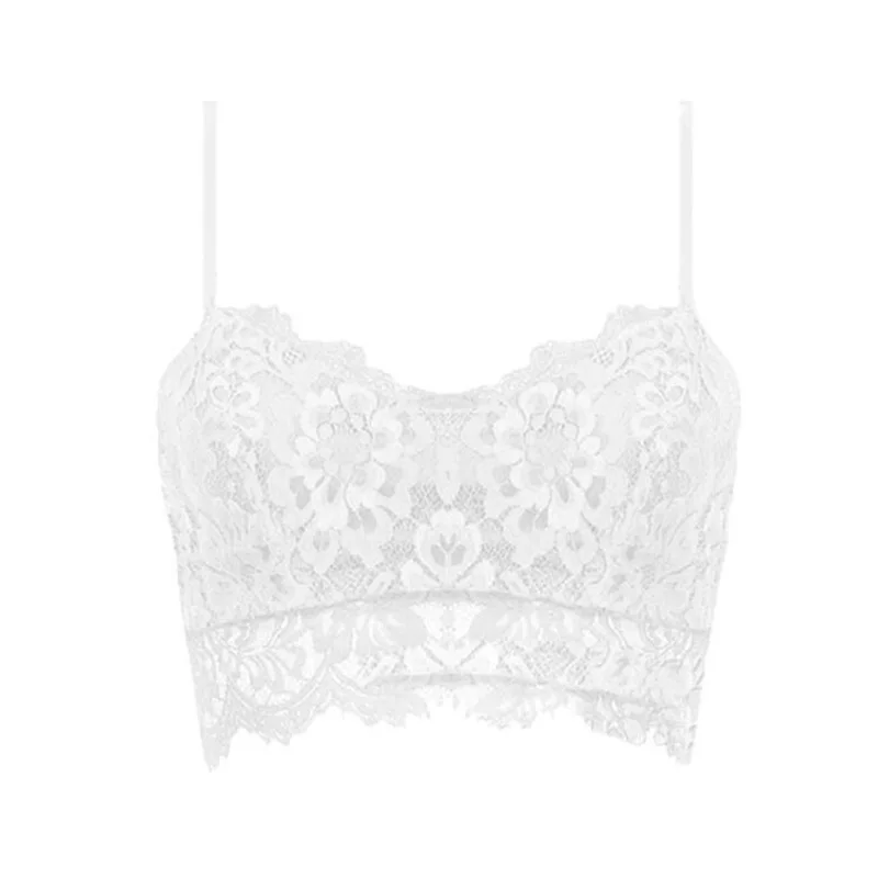 White Женские сексуальные кружевные короткие топы, новые модные женские повседневные топы без рукавов - Цвет: White