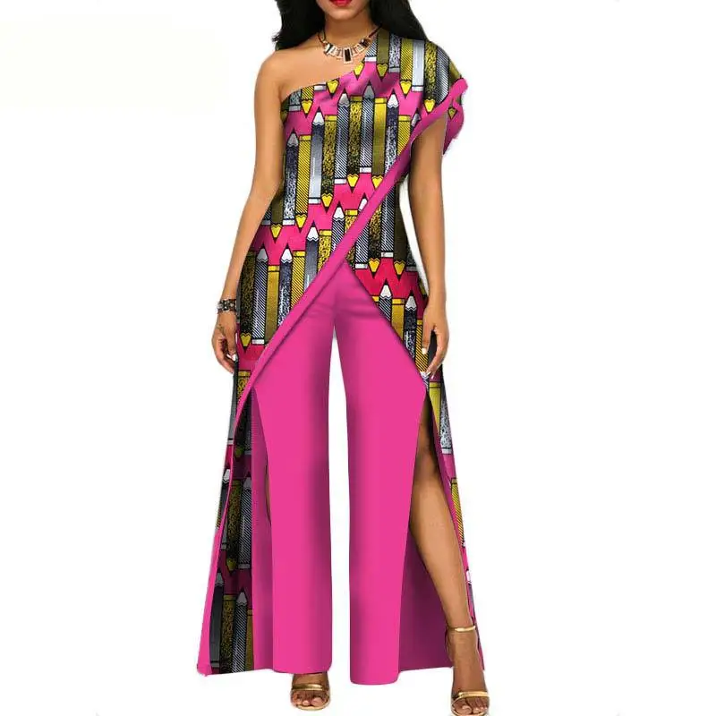 African Clothes For Women Traditional 2 Piece Set Fashion Dashiki Ankara Long Top & Pants Suit Africa Ladies Outfit Plus Size