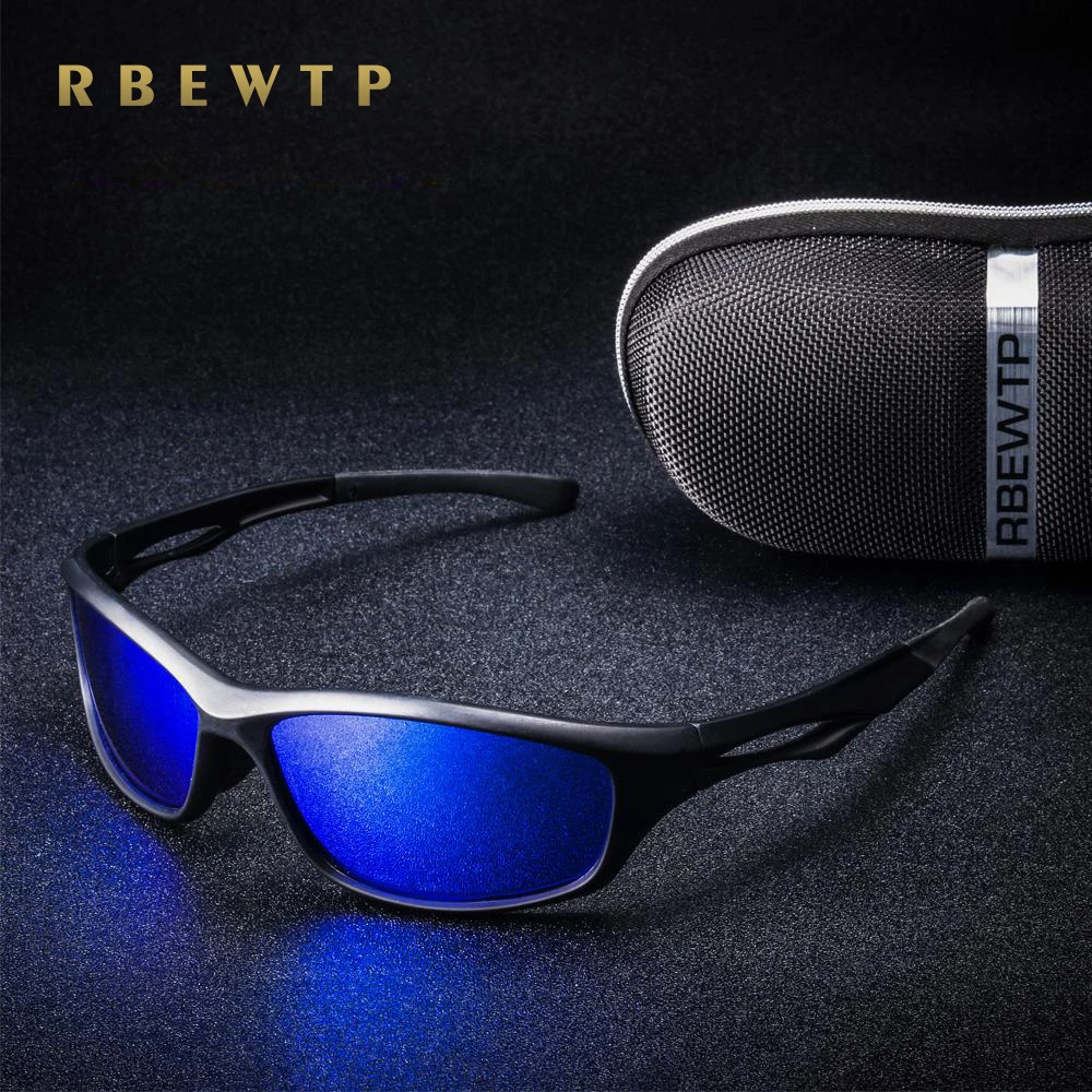 Солнечные очки RBEWTP поляризационные UV400 для мужчин и женщин зеркальные аксессуары