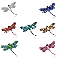retro brooch pin alloy dragonfly shape silk scarf buckle animal corsage accessories hot selling jewelry