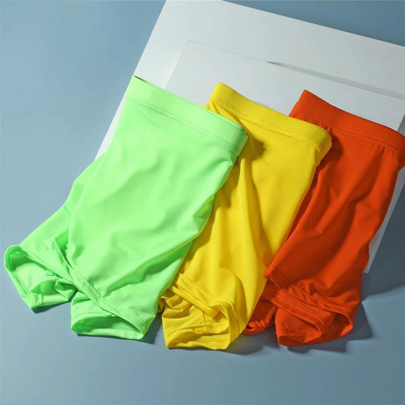 6 Pcs/Lot New Men's Ice Silk Nude Underwear Large Size Summer Thin Men's Cold Soft Ultra-Thin Underwear