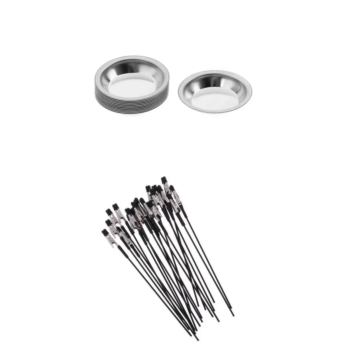 

Lot of 12pcs Colored Paint Mixing Metal Palette for Coloring Model