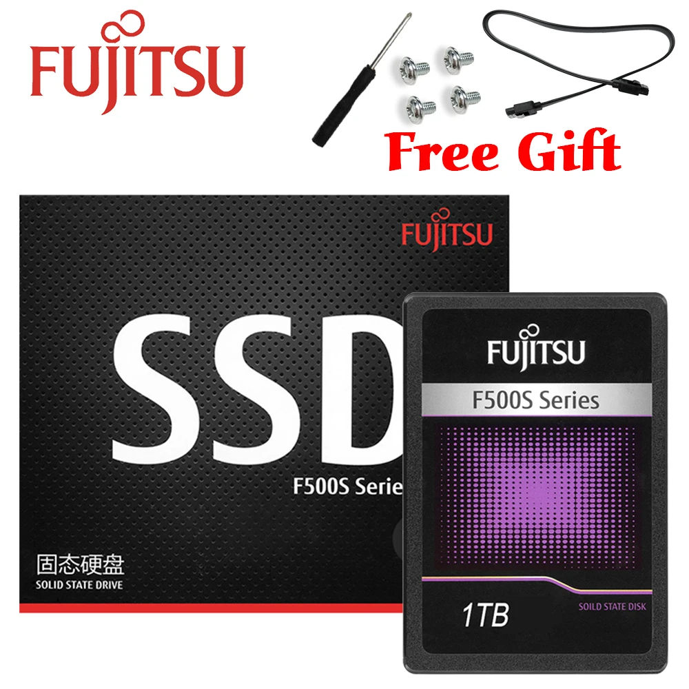 FUJITSU hd ssd 1 ТБ sata iii 3D NAND Flash TLC SMI Phison Realtek 500 МБ/с. Внутренние твердотельные накопители