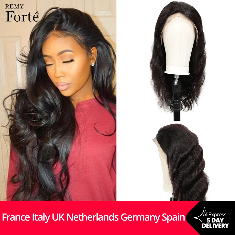 Remy Forte Human Hair Wigs For Women Lace Front Wig 13x4 Body Wave Lace Front Human Hair Wigs 4x4 Lace Closure Wigs Short Wigs