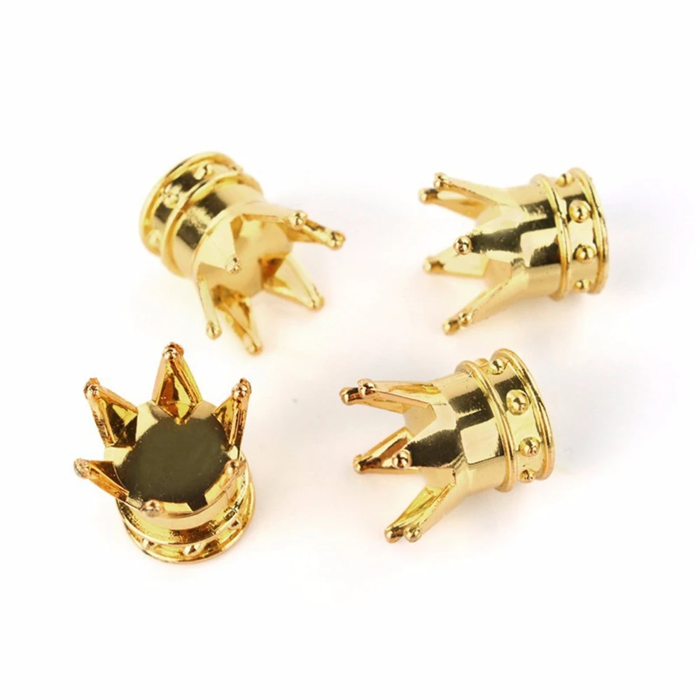 4 шт. Универсальный Корона автомобиля Стайлинг воздушный шиномонтажный клапан