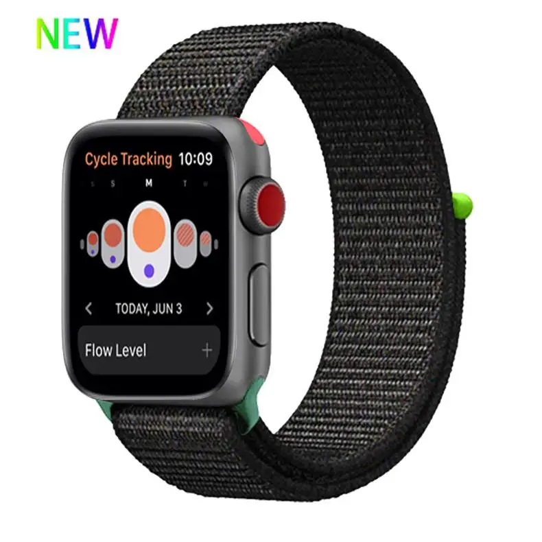 Ремешок для apple watch 5 4 band correa apple watch 42 мм 44 мм 38 мм 40 мм iwatch series 5 4 3 2 1 нейлоновый браслет pulseira