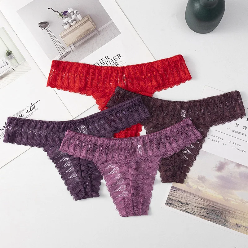 Сексуальные кружевные трусики Танга Трусики Женское нижнее белье для женщин