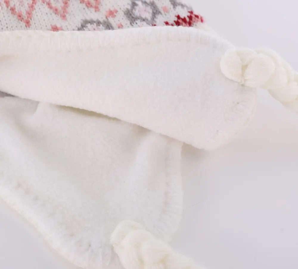 Новинка милая теплая зимняя шапка с черепом для маленьких девочек флисовая