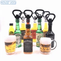 creative beer bottle opener bottle opener with magnet can be attached refrigerator stickers kitchen tools accessories