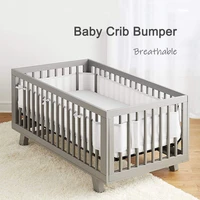 babyinner 2 pcsset baby crib bumper breathable mesh summer head protector anti collision skin friendly fence baby decor cot set
