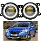 1 пара Ангельские глазки высокое Яркость передний бампер автомобиля светодиодный туман светильник для Suzuki SX4 S-Cross 2013 2014 2015 2016 2017