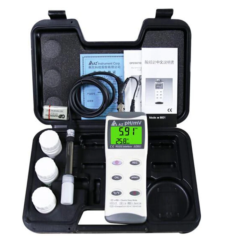 

AZ8601 Digital PH Meter water quality tester PH/ORP Meter Waterproof High Precision PH Monitor Water Quality Tester ph/MV test