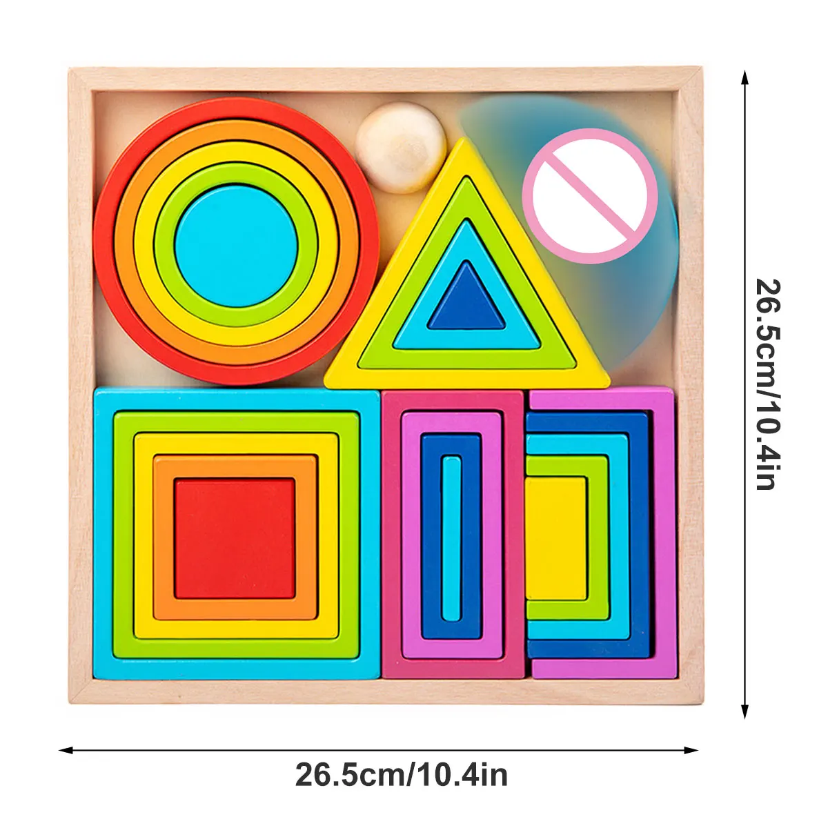 

Детский Деревянный конструктор «Радуга»