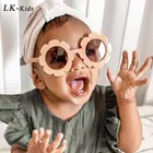 Модные брендовые дизайнерские детские солнцезащитные очки с цветами для мальчиков и девочек детские круглые солнцезащитные очки с УФ-защитой очки