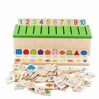 montessori early educational puzzles toys children intelligence learning puzzle wooden creature 3d kids sorting math puzzle