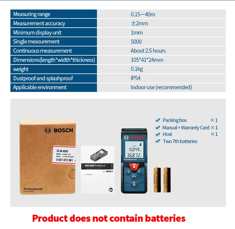 BOSCH лазерный дальномер 25/30/40/50/70/80/250 метров электронный инфракрасный объем номер линейка Высокоточный измерительный прибор