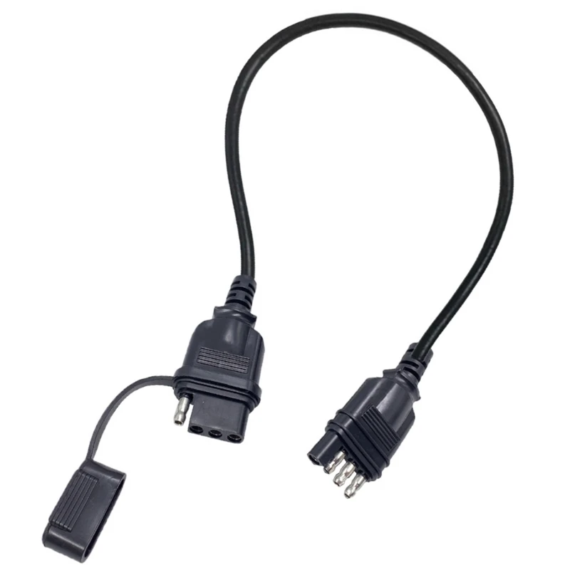 

Стабильная производительность 4-контактный разъем для прицепа Удлинительный спиральный кабель адаптер с водонепроницаемой крышкой