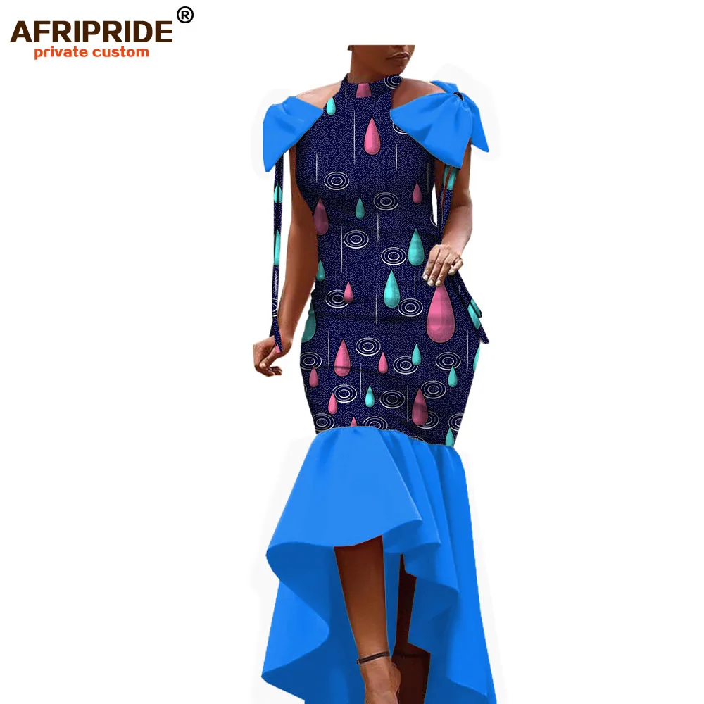 Afripride Африканское платье для женщин индивидуальное без рукавов в пол женское