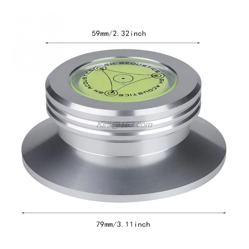 Алюминиевый зажим для записи веса LP виниловый поворотный металлический Дисковый