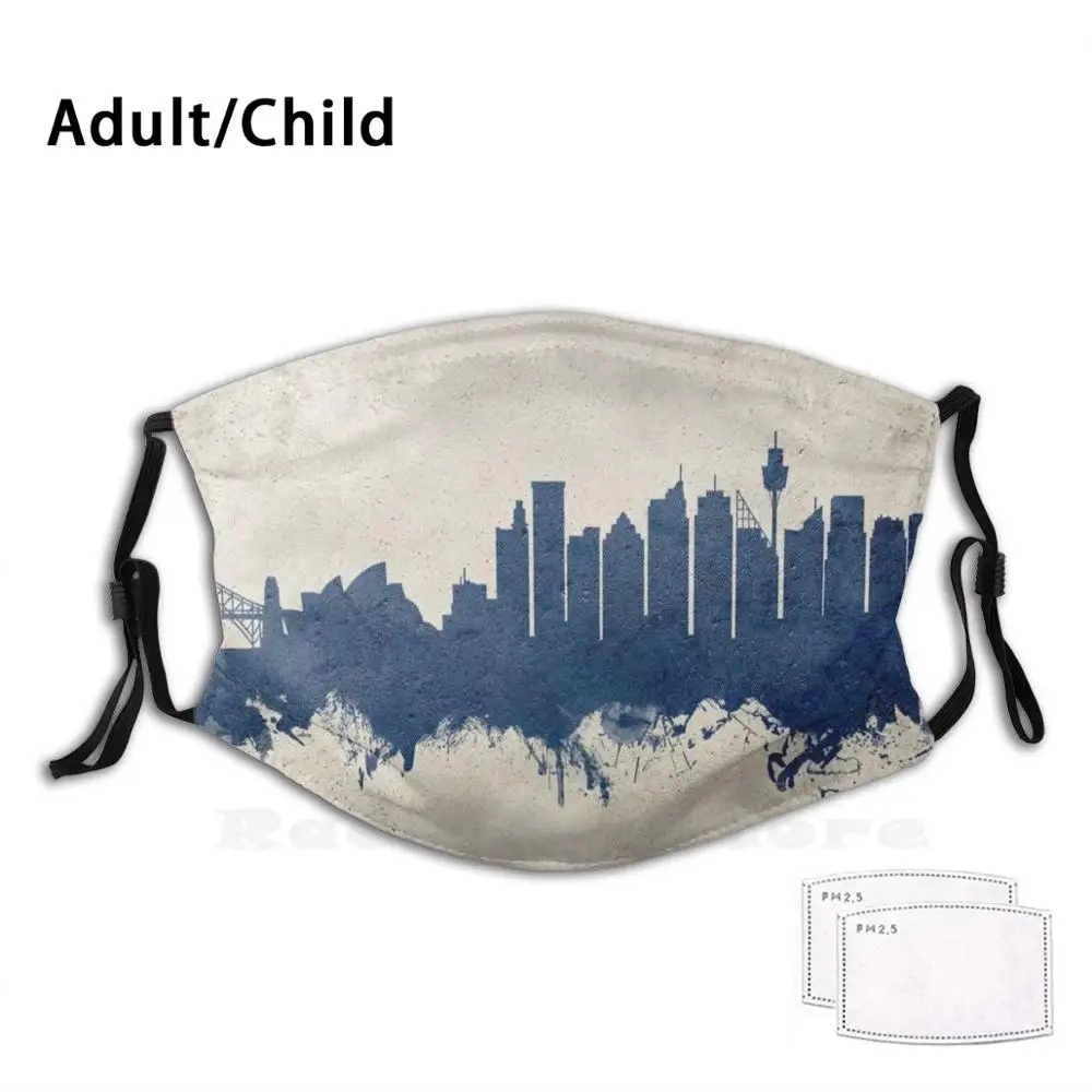 

Многоразовая маска для лица с забавным принтом, фильтром Pm2.3087