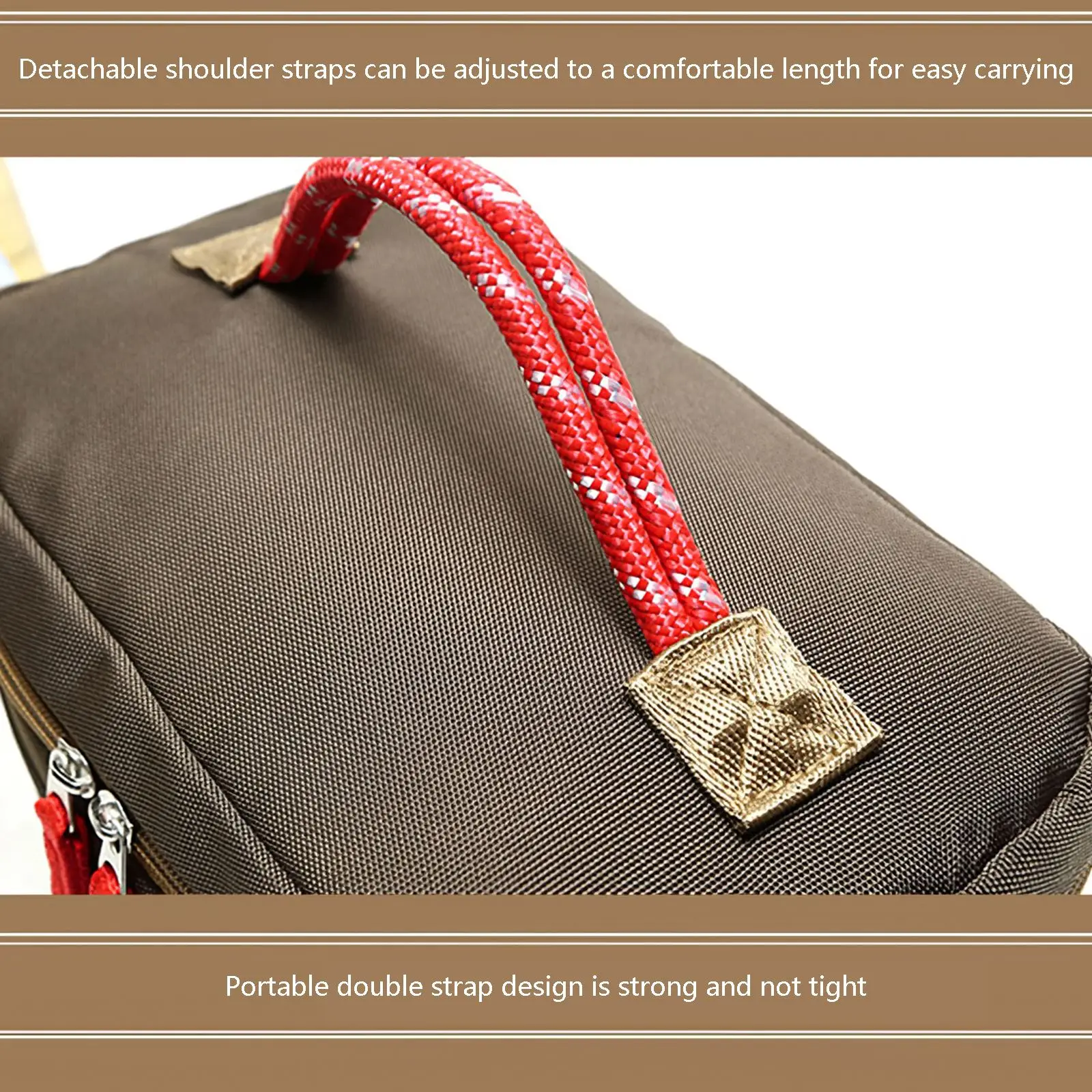 Insulated Lunch Bag Oxford Cloth Box Working Handle Large Capacity Three Layers Cooler | Дом и сад