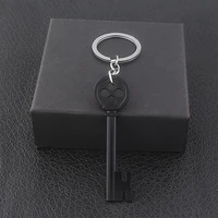 new coraline key skeleton keychain neil gaiman black treasure chest key pendant key chain for women men key holder jewelry