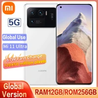 original xiaomi mi 11 ultra 5g version smartphone 12g 256gb snapdragon 888 cpu 50mp camera 67w fast charge 120hz curved screen