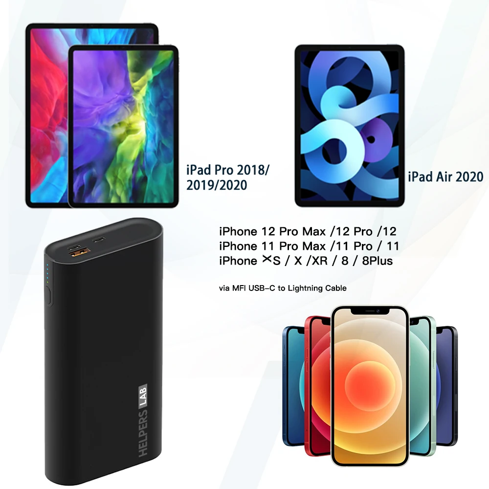 Внешний аккумулятор 130 Вт USB C PD с 3 портами 20 в 100 А а 45 65 для XPS Macbook 15 дюймов 16 и