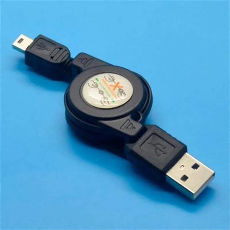 Портативный Выдвижной Usb-кабель 80 см для Mini USB 5Pin 5. 0 5-Pin B кабель синхронизации