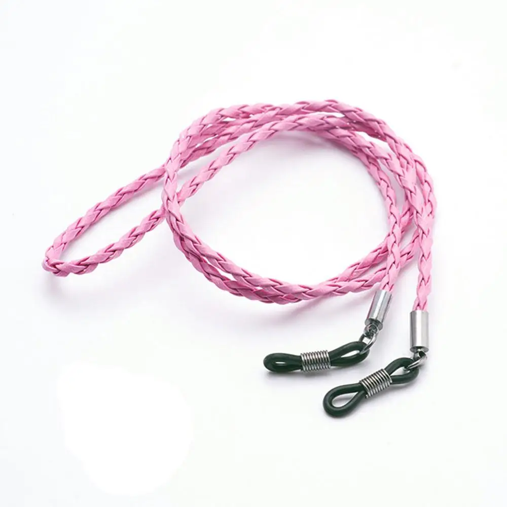 Кожаный ремешок для очков спортивный нескользящий шнурок регулируемый