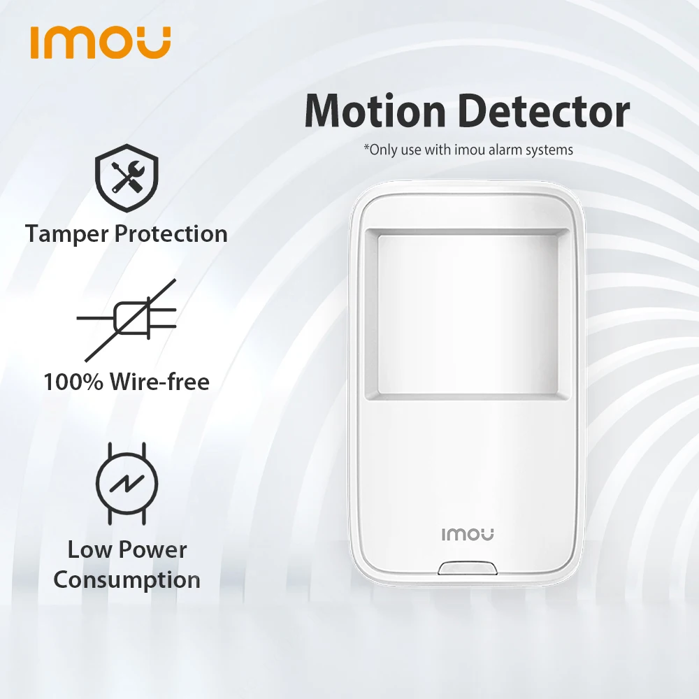 

Dahua imou Smart 433MHz Wireless PIR Motion Sensor Automatic Infrared Detector For Home Alarm System Host Pet Immunity Detector