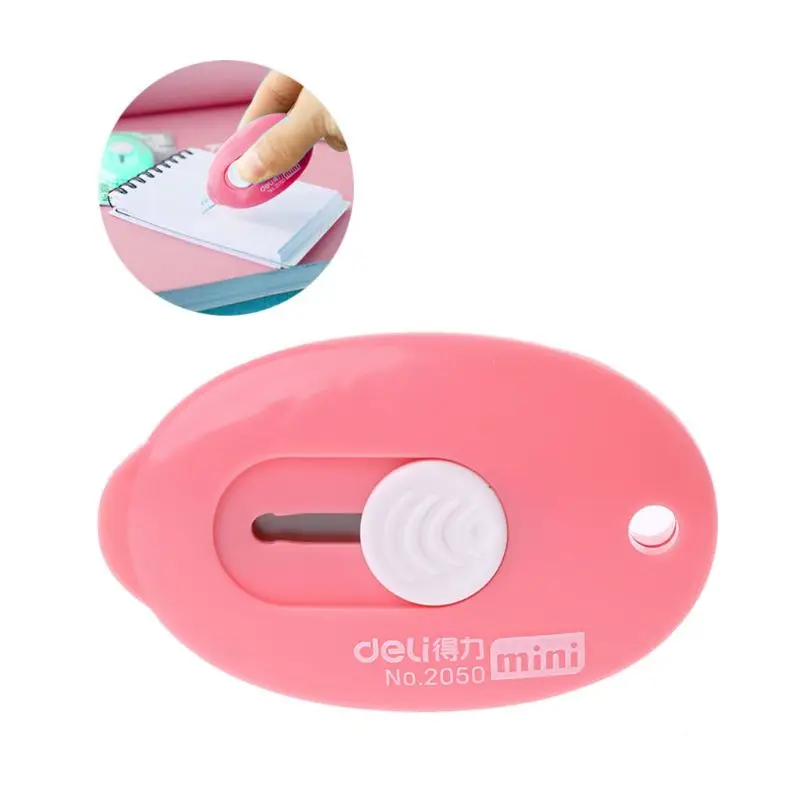 Новый универсальный мини нож случайного цвета ящик для резки выдвижное лезвие DIY