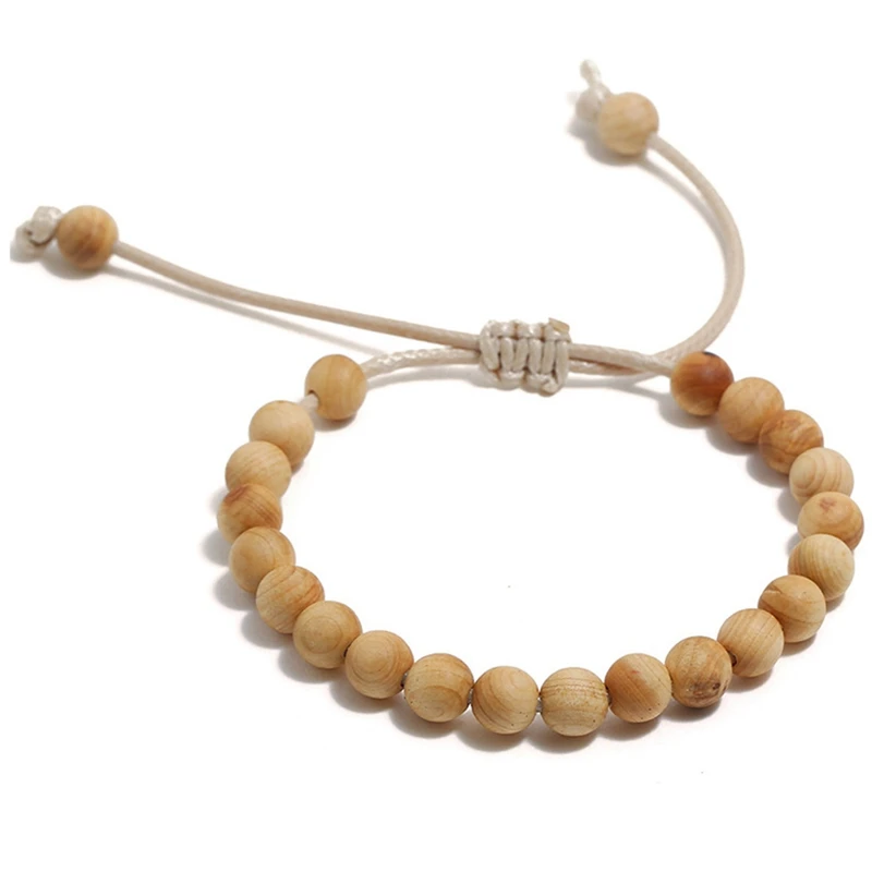 

10 Pcs Bracelet Buddhist Small Gift Leafy Rosewood Bead Bracelet