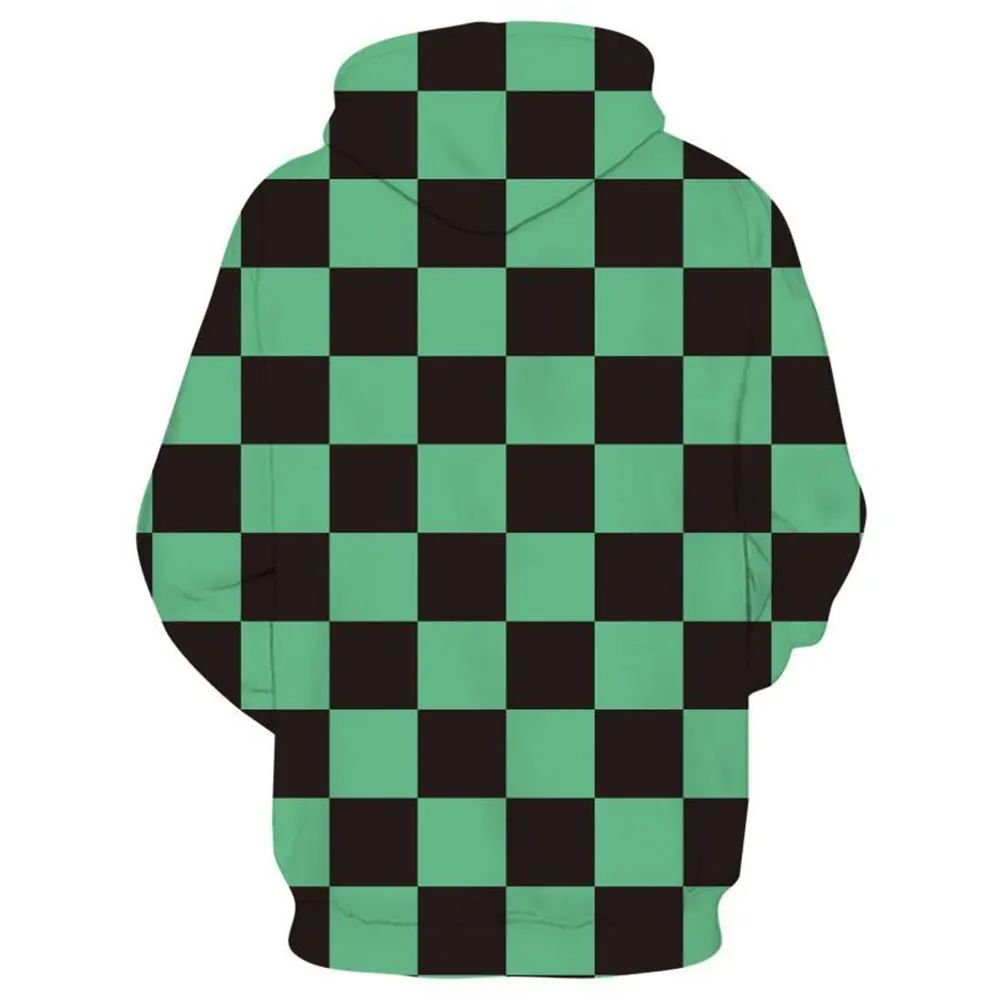 Толстовка с капюшоном и 3D-принтом рассекающий демонов | Тематическая одежда