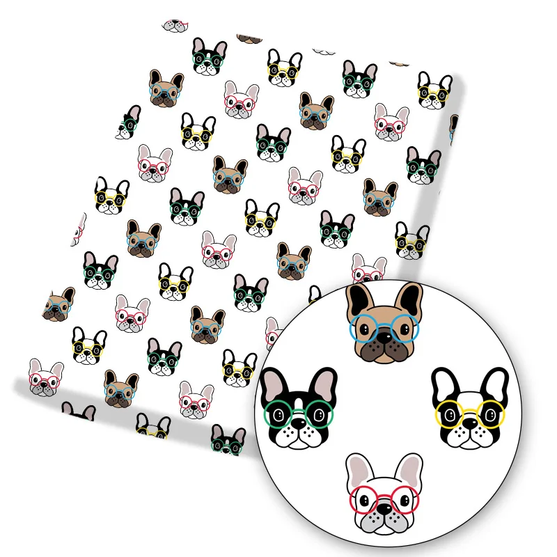 

Cute Cartoon Dog Polyester Cotton Fabric Patchwork For Tissue Sewing Clothes Quilting Fabrics Needlework Material Home Textile