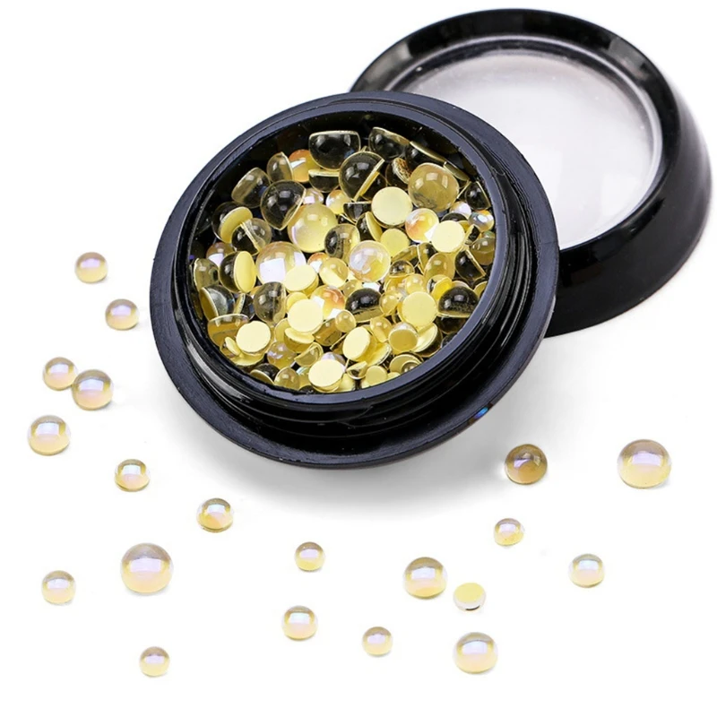 120pcs Glass Nail Art Decorations for Nails Ornaments Manicure Decor DIY Crafts Accessories