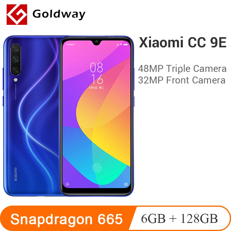 Оригинальный Смартфон Xiaomi Mi CC9e 6 ГБ 128 Восьмиядерный процессор Snapdragon 665 экран 088