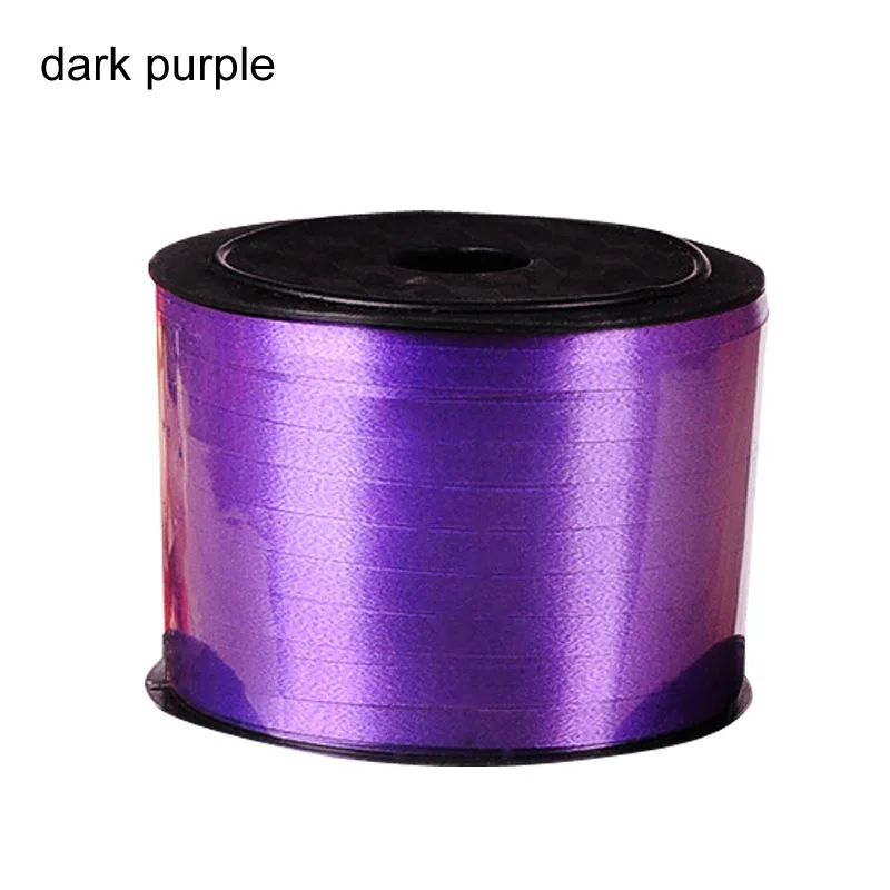dark purple 1 рулон фольги воздушный шар ленты шар струны 5 мм X 100 ярдов Упаковка подарков ремесла Фольга завивка ленты Веревка DIY Свадебный декор - Цвет: dark purple