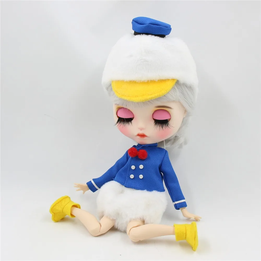 Ледяная фабрика Blyth Кукла Одежда личка игрушка утка костюм милая одежда Дональд Дак наряд