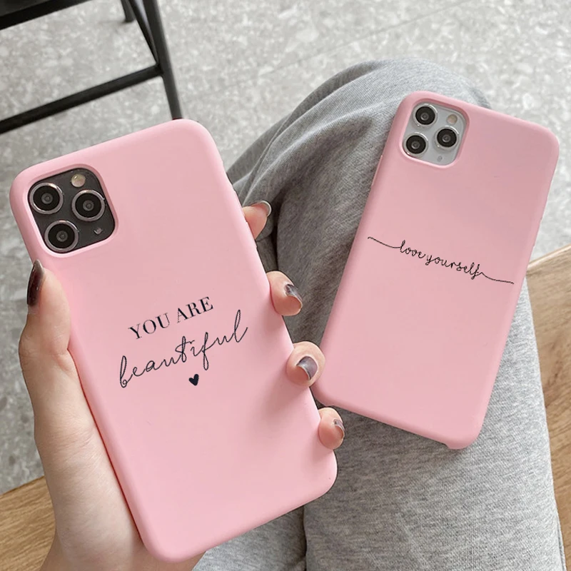 

Heart Line Girls Lover Cute Case For Apple Iphone 11 12 Mini Pro MAX XR Cover Luxury Silicone For iPhone 8 7 Plus SE 2020 XS MAX