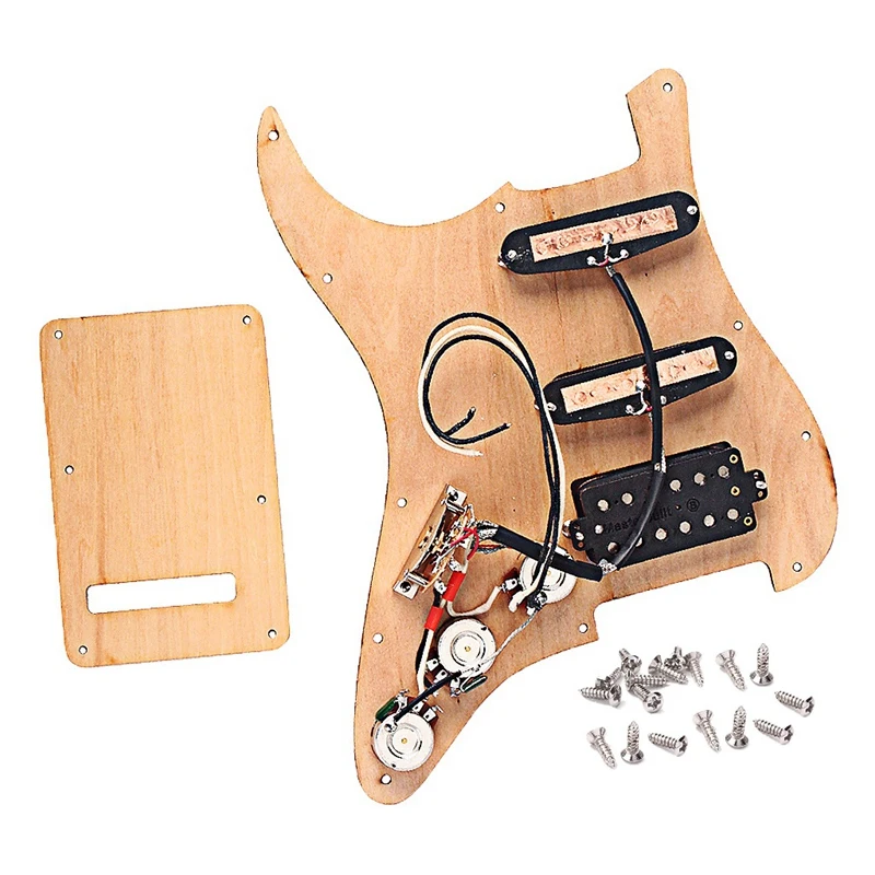 Предварительно загруженный SSH для гитары Деревянный из клена Pickguard Alnico V пикапы ST