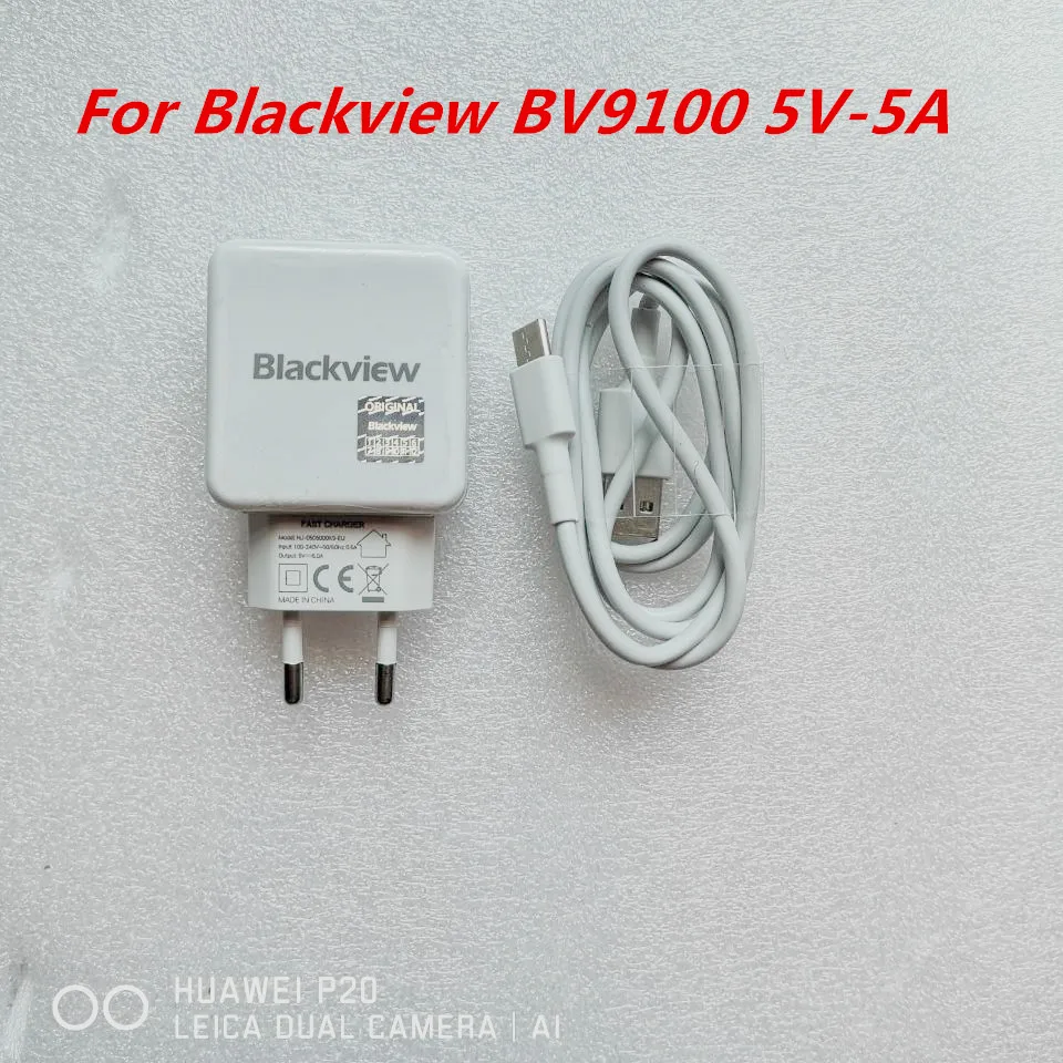 Новый оригинальный адаптер питания Blackview BV9100 USB зарядное устройство EU дорожный