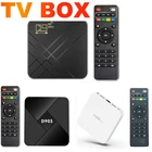 ТВ-приставка Android 10 16 ГБ 32 ГБ 64 ГБ 4K H.265 медиаплеер 3D видео 2,4G 5 ГГц Wifi Bluetooth-совместимая Смарт ТВ-приставка