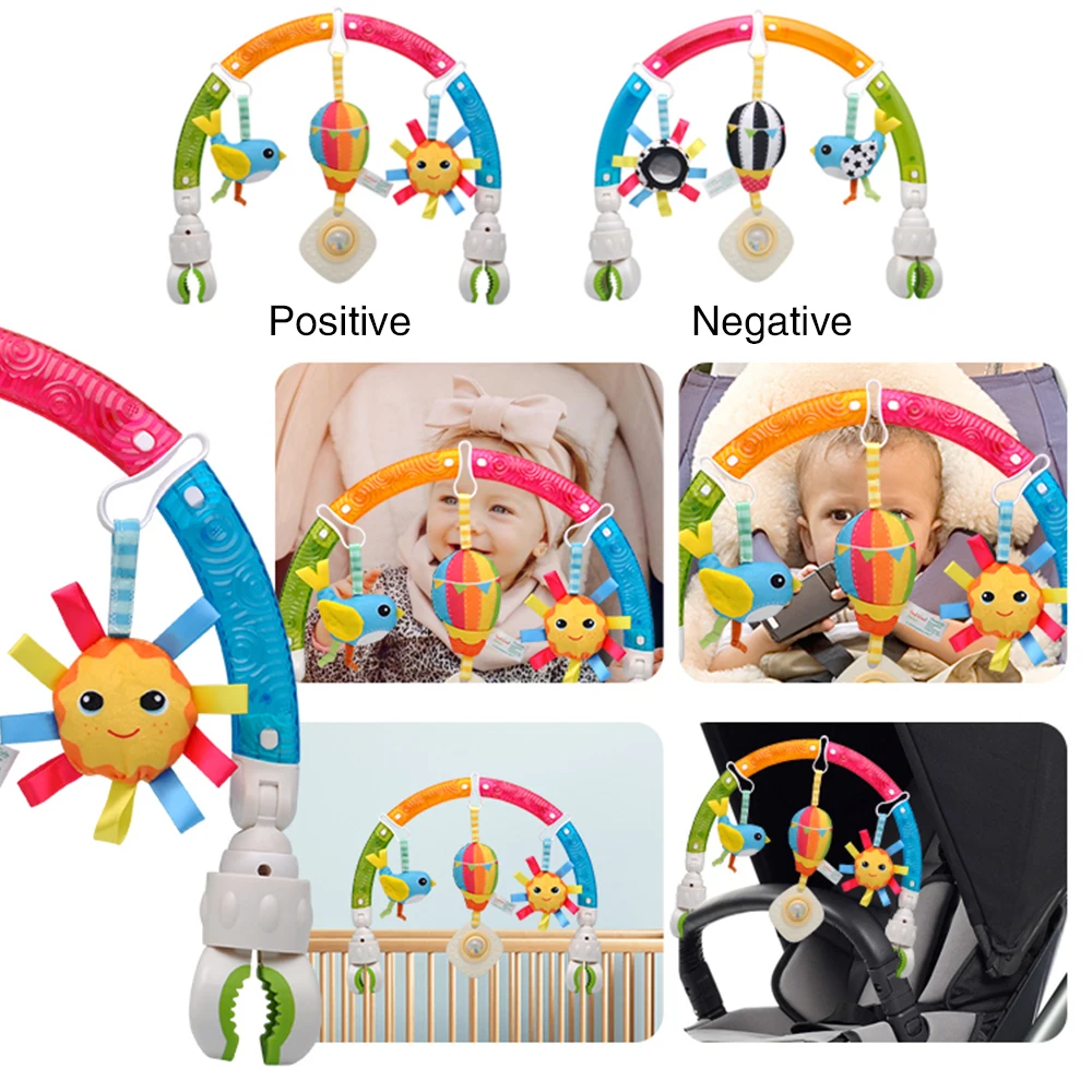 Детский мобильный держатель для игрушек вращающийся телефон с животными из