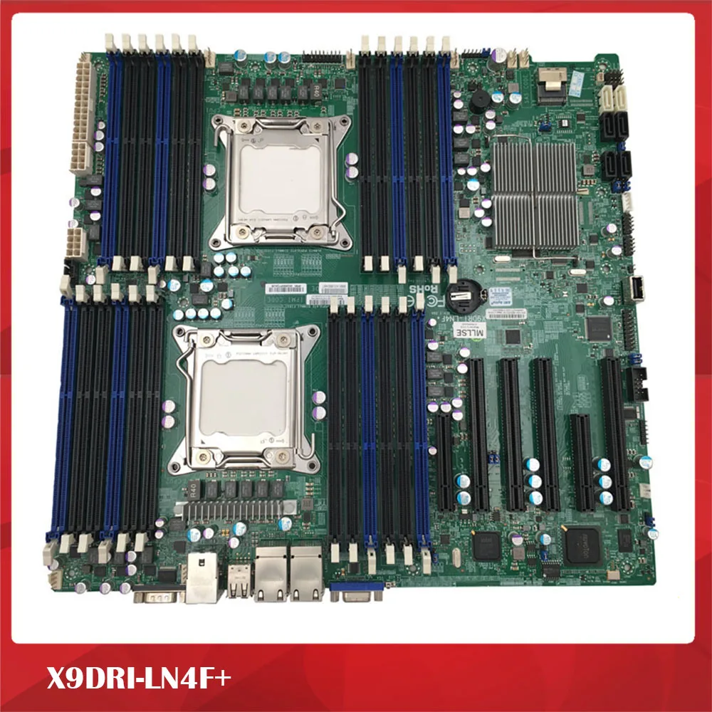 

Original Server Motherboard For Supermicro X9DRI-LN4F+ LGA2011 X79 REV1.20A Perfect Test,Good Quality