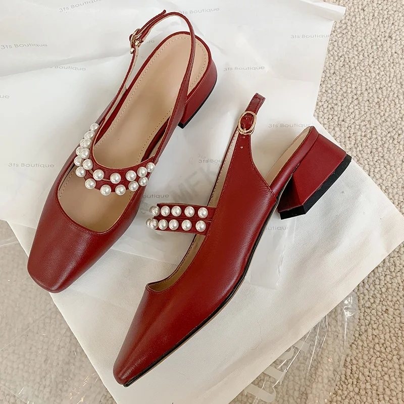 

Туфли-лодочки женские из натуральной кожи, на среднем каблуке, 39-2021